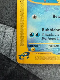 Squirtle 132/165 Expedition Base Set Pokemon TCG - LP - Image 4