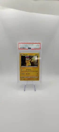 Pokemon TCG: Pikachu Black Star Promo Holo SWSH234 PSA 6 EX-MT( GO Tins, 2022) - Image 1
