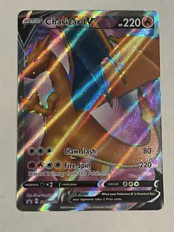 Charizard V SWSH050 NM Black Star Promo Pokemon - Image 1