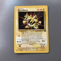 Pokemon Electabuzz Promo #2 Black Star Pokemon The First Movie 1999 WOTC HP - Image 2