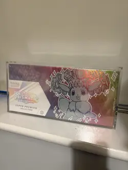 Pokemon Prismatic Evolutions Super Premium Collection New & Sealed with acrylic - Image 1