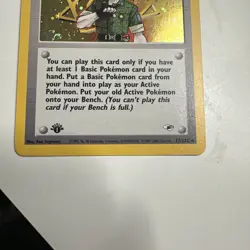 Lt. Surge TRAINER- 17/132 - Holo Rare - 1st Edition Gym Heroes Pokemon Near Mint - Image 3