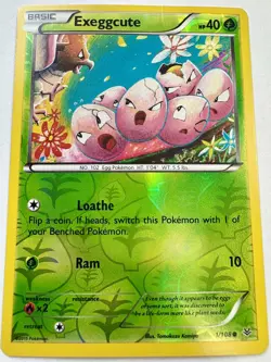 Pokemon TCG: 2015 Exeggcute 1/108- REVERSE HOLO-XY Roaring Skies LP - Image 1