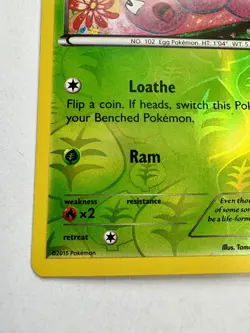 Pokemon TCG: 2015 Exeggcute 1/108- REVERSE HOLO-XY Roaring Skies LP - Image 5