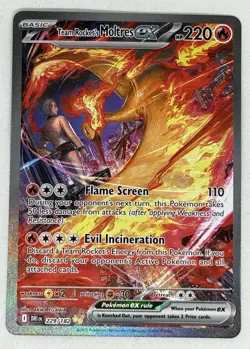 Team Rocket's Moltres ex - 229/182 - Pokemon Destined Rivals Illustration NM - Image 1