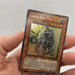 Yugioh Cystal Beast Topaz Tiger Ultimate Rare FOTB-EN004 1st Edition - Image 2