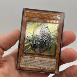 Yugioh Cystal Beast Topaz Tiger Ultimate Rare FOTB-EN004 1st Edition - Image 3