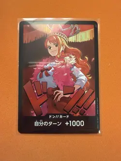 DON!! Nami EB03 Japanese ONE PIECE Card Heroines Edition - NM US SELLER - Image 1