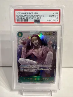 One Piece Kingdoms Of Intrigue Donquixote Rosinante OP04-119 SEC PAR PSA 10 JPN - Image 3