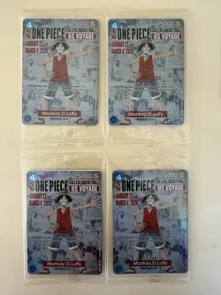 One Piece Monkey D. Luffy US Voyage College Basketball Promo Card - Image 2