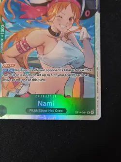 ONE PIECE Card Nami OP14-031 SR OP14 NM/M Pack Fresh - Image 2