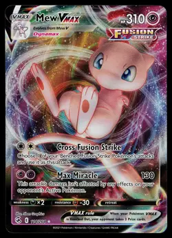 Pokemon Card - Mew VMAX Fusion Strike 114/264 Ultra Rare - Image 1
