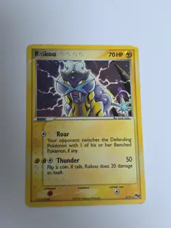 Pokemon TCG Raikou Holo Pop Rare Promo Card 3/17 - Image 1