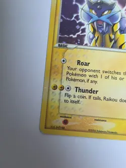 Pokemon TCG Raikou Holo Pop Rare Promo Card 3/17 - Image 3