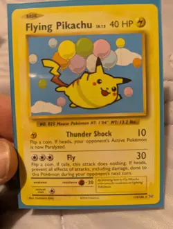 Pokemon Card Flying Pikachu Evolutions Secret Rare 110/108 NM - Image 1