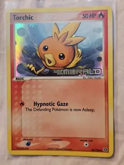 TORCHIC EX Emerald Stamped POKEMON Reverse Holo 2005 Trading Card 69/106 - Image 1
