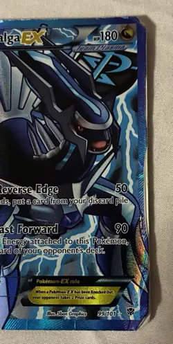 Pokemon TCG Dialga-Ex Plasma Blast Holo Card Full Art Ultra Rare 99/101 - Image 3