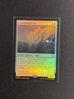 Foundations Crystal Barricade FOIL #7 MTG NM - Image 1