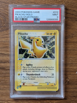 2003 Pokemon Black Star Holo Promo PSA 9 Pikachu #012 #12 12 E-Reader FRESH SLAB - Image 1