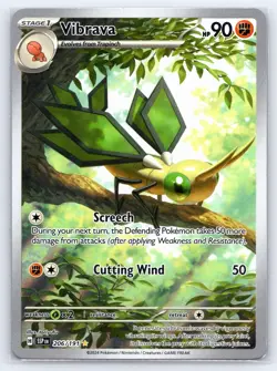 Vibrava 206/191 - Pokemon Surging Sparks - Illustration Rare Holo - NM - Image 1
