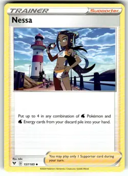 Pokemon TCG Nessa Nessa Uncommon Regular 157/185 - Image 1