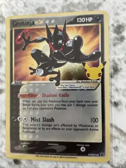 2021 Pokemon Sword & Shield Promo Greninja Star SWSH144 RARE CARD - Image 1