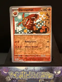 Pokemon Card Darmanitan 035/167 Reverse Holo Twilight Masquerade MISCUT ERROR - Image 1