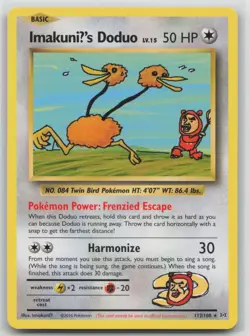 ImakuniU's Doduo 112/108 XY Evolutions NM (Non-holo) Secret Rare Pokemon Card - Image 1