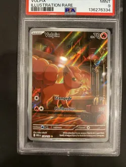 2025 POKEMON MEG EN-MEGA EVOLUTION ILLUSTRATION RARE #138 VULPIX PSA 9 - Image 4
