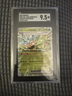 Pokemon Teal Mask Ogerpon Ex 025/167 Twilight Masquerade Double Rare SGC 9.5 - Image 1