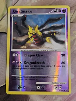 Giratina 28/127 Platinum Reverse Holo Pokemon TCG LP/MP - Image 1