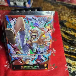 Monkey.D.Luffy ST21-001 - One Piece TCG Starter Deck EX: Gear 5 Foil NM Leader - Image 1