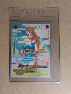 One Piece O-Nami OP06-101 CHAMPIONSHIP PACK CS 25-26 NM Gold STAMPED ENG A - Image 1