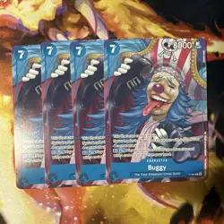 4x Buggy P-084 Starter Deck 25: Buggy (ST-25) One Piece Card Game Playset - Image 1