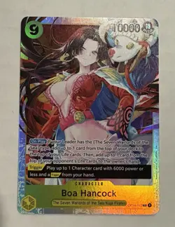 2025 One Piece TCG: OP14-120 Crocodile SEC & OP14-112 Boa Hancock SR FOIL-NM LOT - Image 2