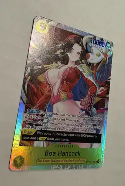 2025 One Piece TCG: OP14-120 Crocodile SEC & OP14-112 Boa Hancock SR FOIL-NM LOT - Image 3