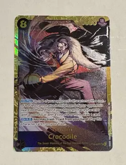 2025 One Piece TCG: OP14-120 Crocodile SEC & OP14-112 Boa Hancock SR FOIL-NM LOT - Image 5