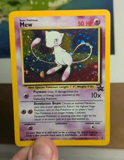 Pokemon Card Black Star Promo Mew 9 Holo WOTC Beautiful Condition RARE - Image 4