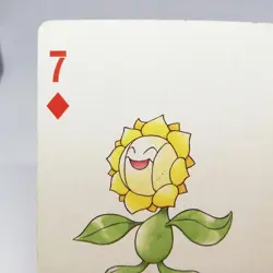 Sunflora 7 Dia Pokemon trump playing card Gold 2 Pichu Back Nintendo JAPAN - Image 2