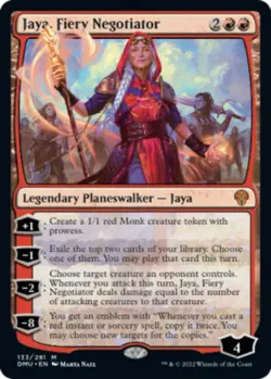 1x Jaya, Fiery Negotiator NM-Mint, English Dominaria United MTG Magic commander - Image 1