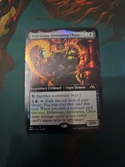 Hidetsugu, Devouring Chaos (Extended Art) Kamigawa: Neon Dynasty Foil - Image 1