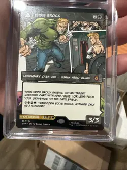 EDDIE BROCK Marvel's Spider-Man Borderless Foil Mythic CGC Gem 10 MTG - Image 3