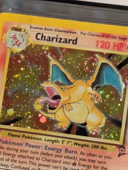 Charizard 4/130 Base Set 2 Pokemon TCG Card - CGC 2.5 - Swirl - Image 2