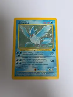 Pokemon TCG Articuno 2/62 Fossil Holographic Rare Card Unlimited - Image 1