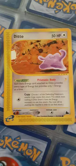 2003 Pokemon TCG Ditto E-Series Skyridge 51/144 Regular Non-holo. Near Mint. - Image 1
