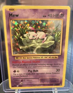 Pokemon TCG Mew 53/108 Holo Rare XY Evolutions 2016, NM - Image 1