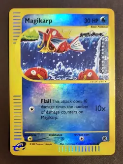 Magikarp 118/165 Expedition 2002 Reverse Holo Pokemon MP 🔥 - Image 1