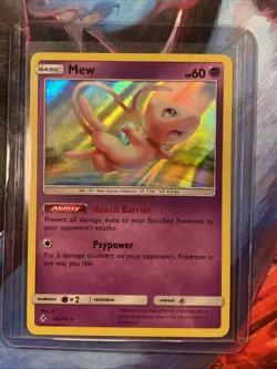 Mew Holo Rare 76/214 2019 Pokemon TCG Unbroken Bonds NM - Image 1