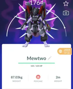 Pokemon Go PTC Acc, Guaranteed Lucky Armor Mewtwo - Image 1