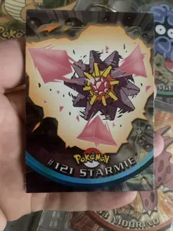 Topps Pokemon TV Animation Series Blue Logo 1st Edition Mint holo # 121 Starmie - Image 1